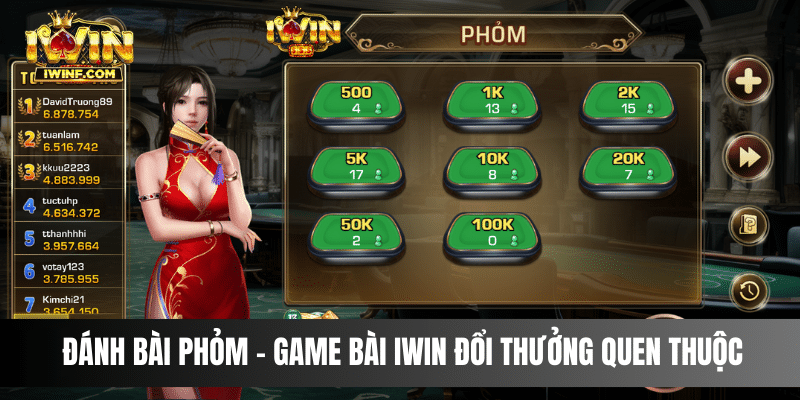 Game đánh bài rút tiền mặt Phỏm – Game Bài IWIN đổi thưởng quen thuộc